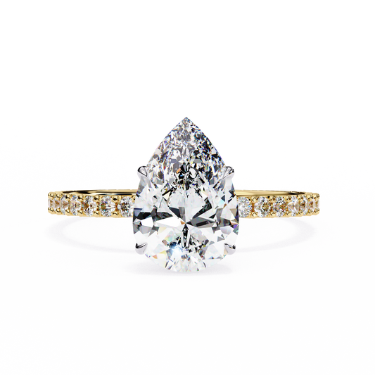 Paradise Pear Diamond Ring