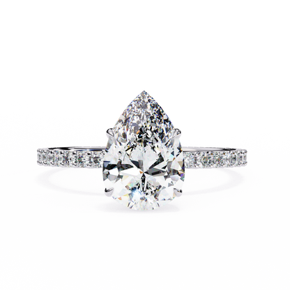 Paradise Pear Diamond Ring