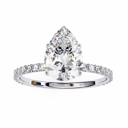 Paradise Pear Diamond Ring