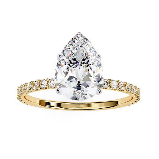 Paradise Pear Diamond Ring