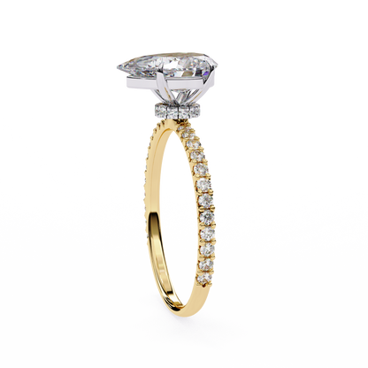 Paradise Pear Diamond Ring