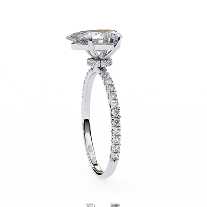 Paradise Pear Diamond Ring