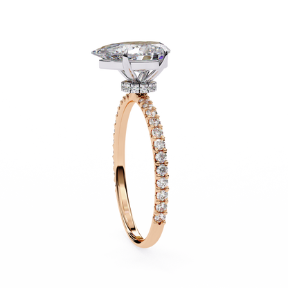 Paradise Pear Diamond Ring