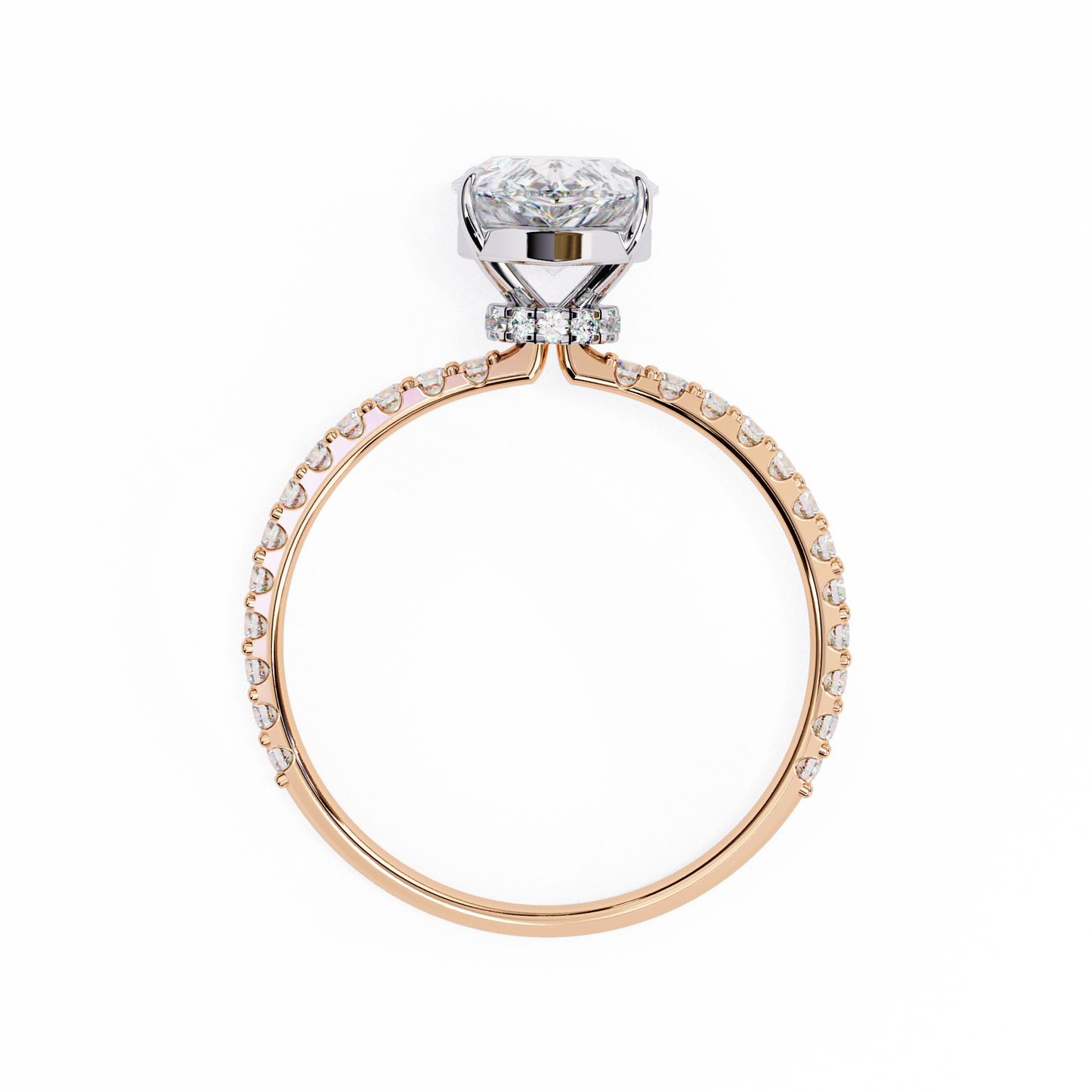 paradise pear diamond ring