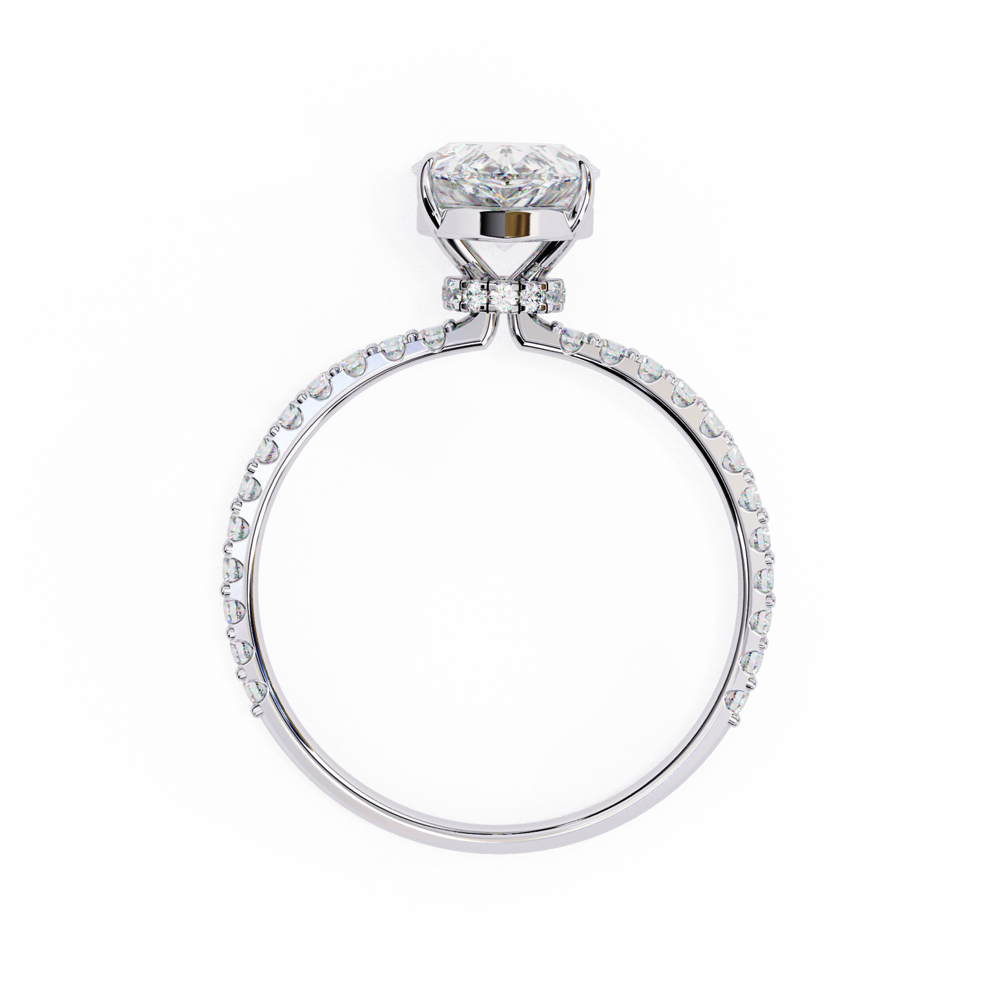 paradise pear diamond ring