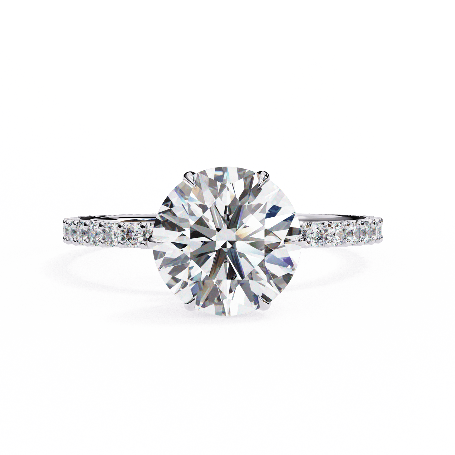 paradise round diamond ring - espira fine gems