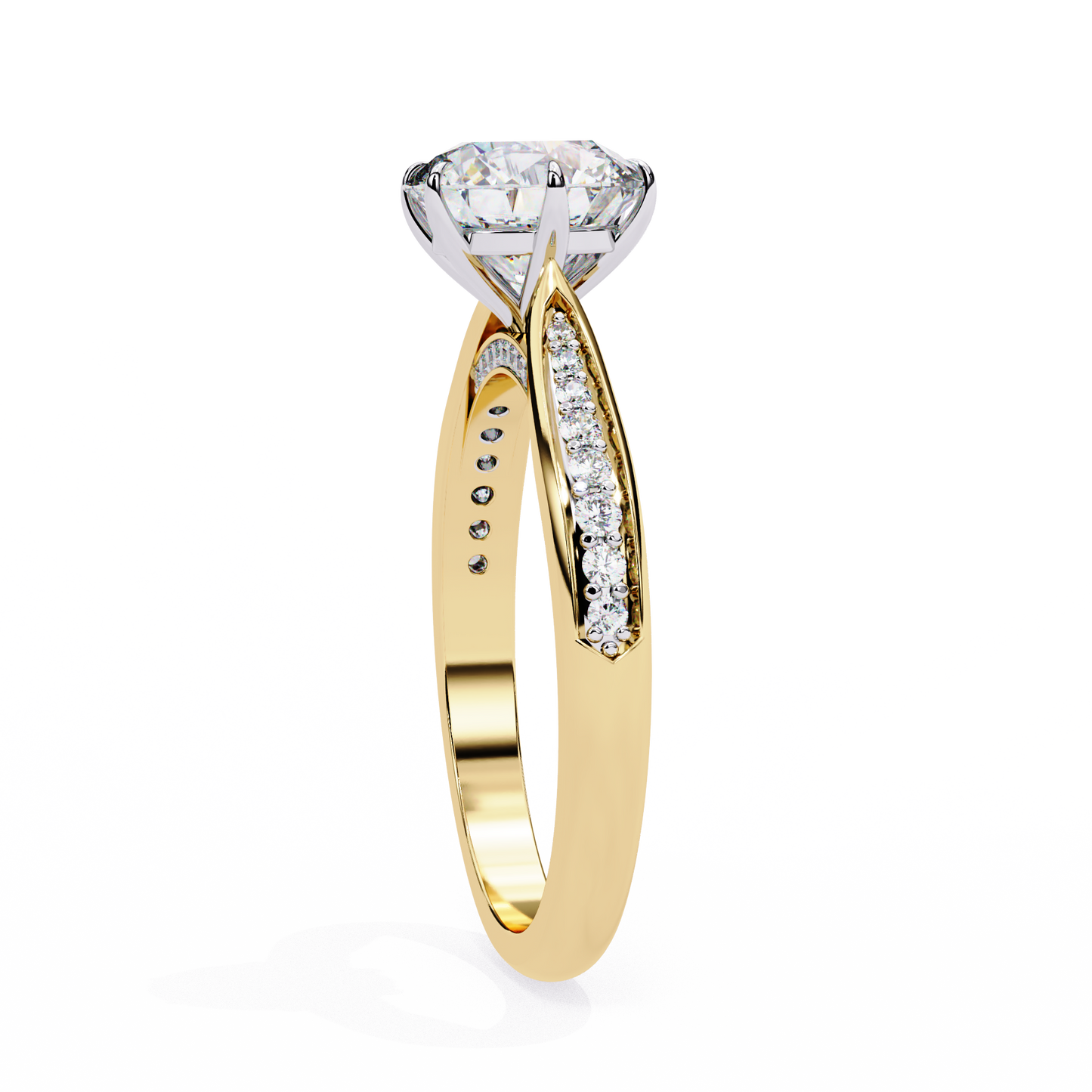 nobleza round diamond ring - espira fine gems