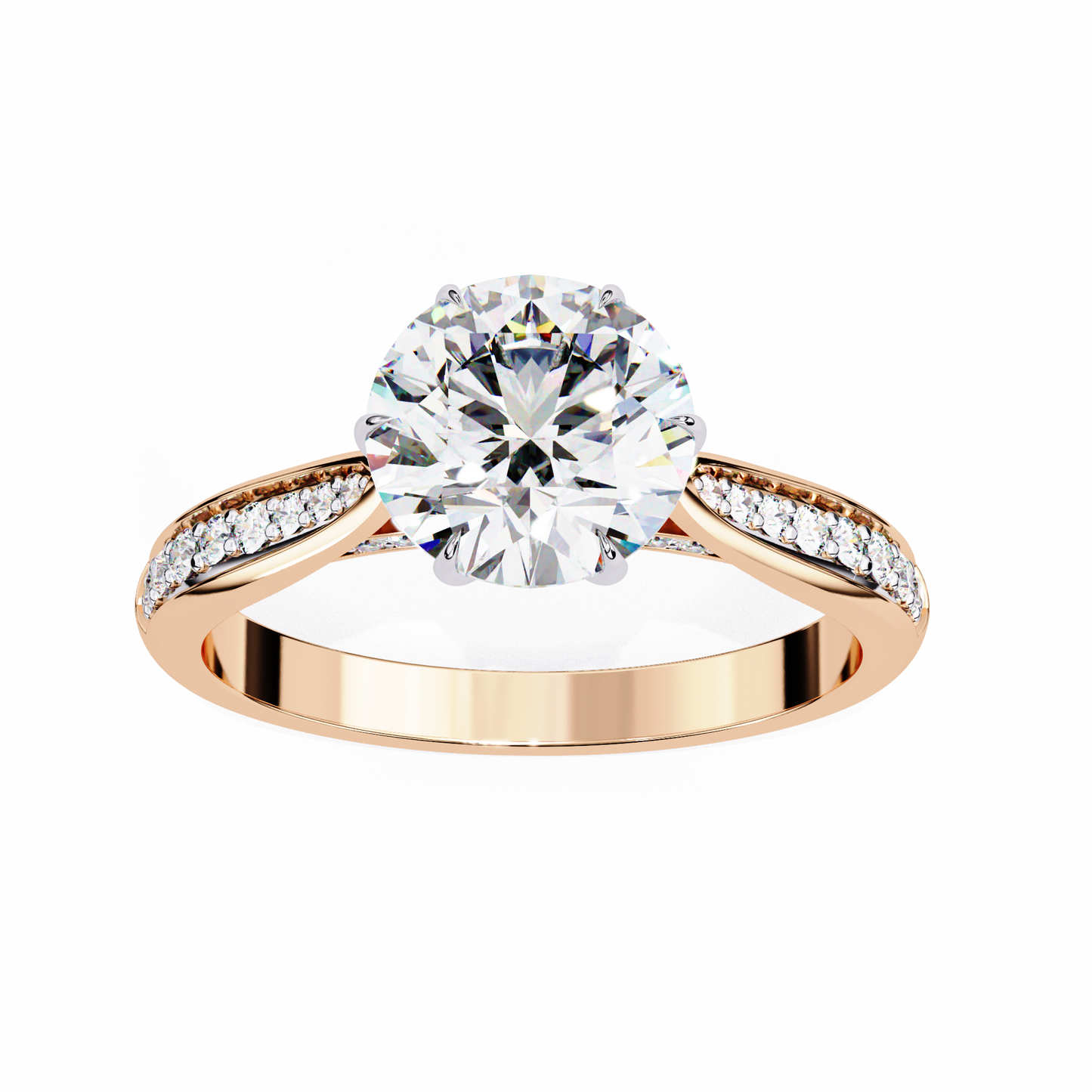 nobleza round diamond ring - espira fine gems