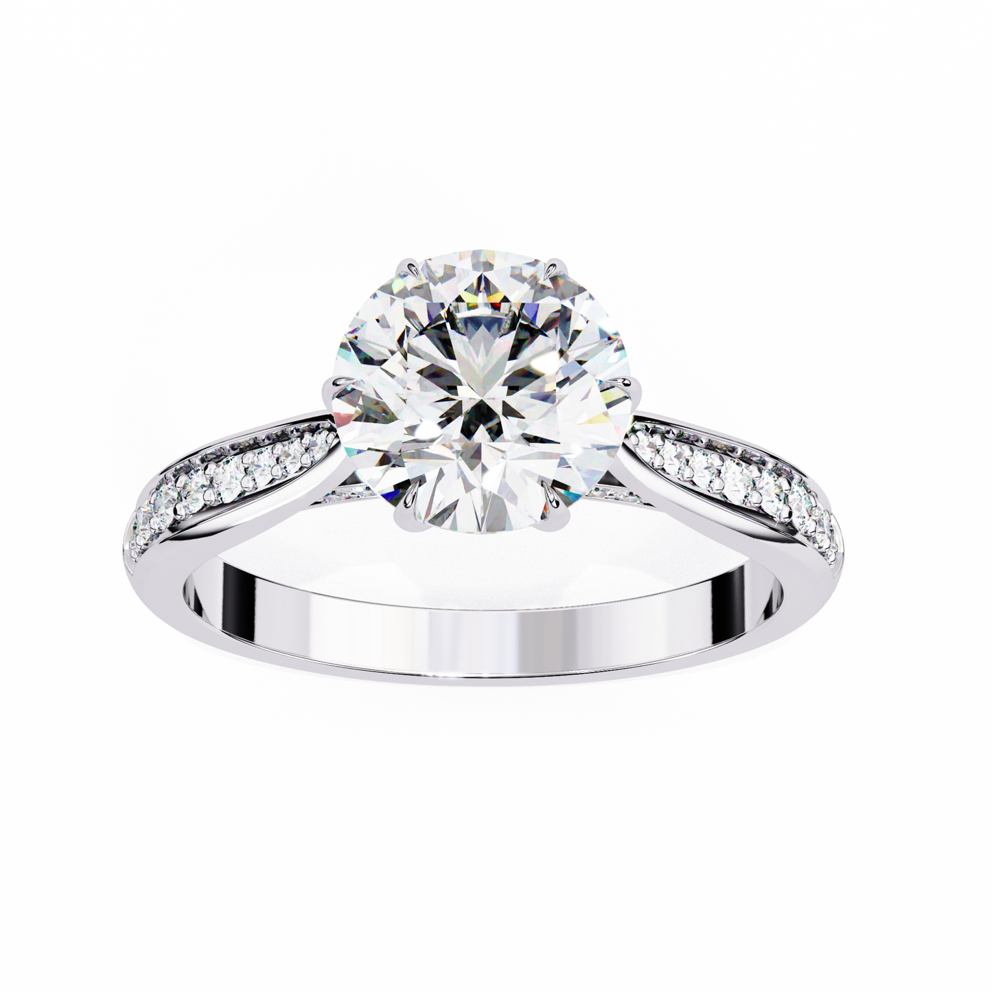 nobleza round diamond ring - espira fine gems