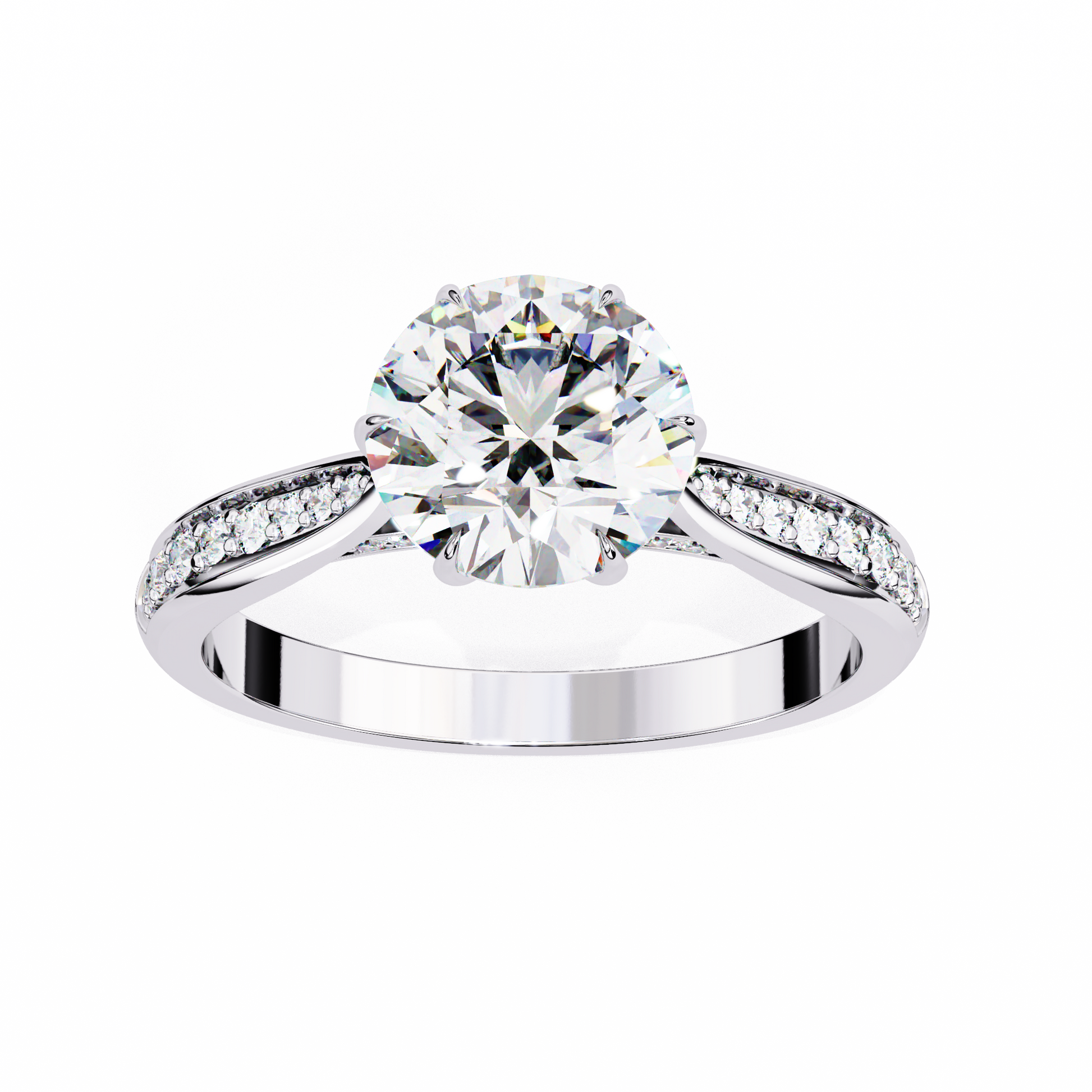 Nobleza Round Diamond Ring - Espira Fine Gems