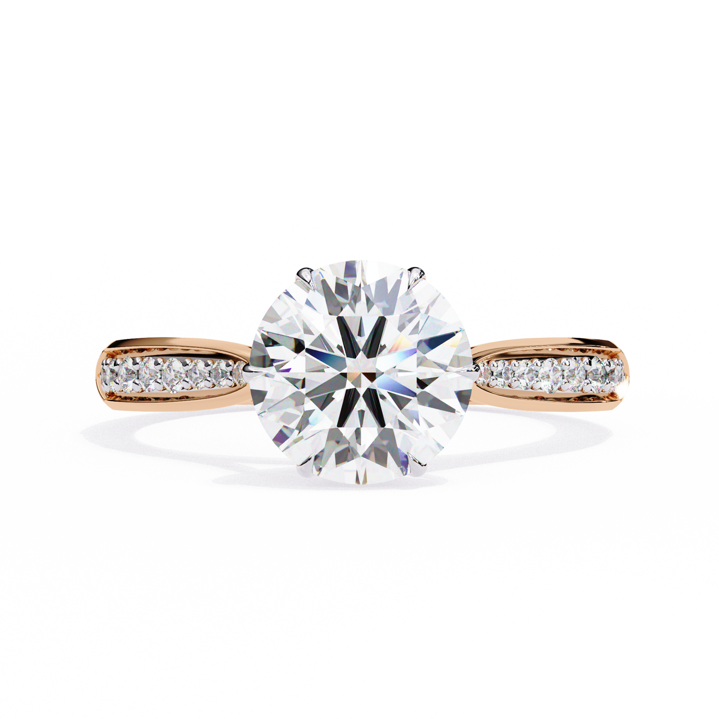 nobleza round diamond ring - espira fine gems