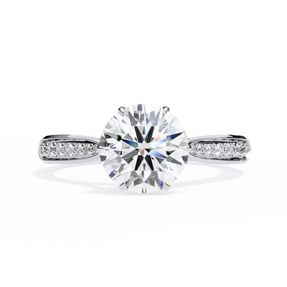 Nobleza Round Diamond Ring - Espira Fine Gems