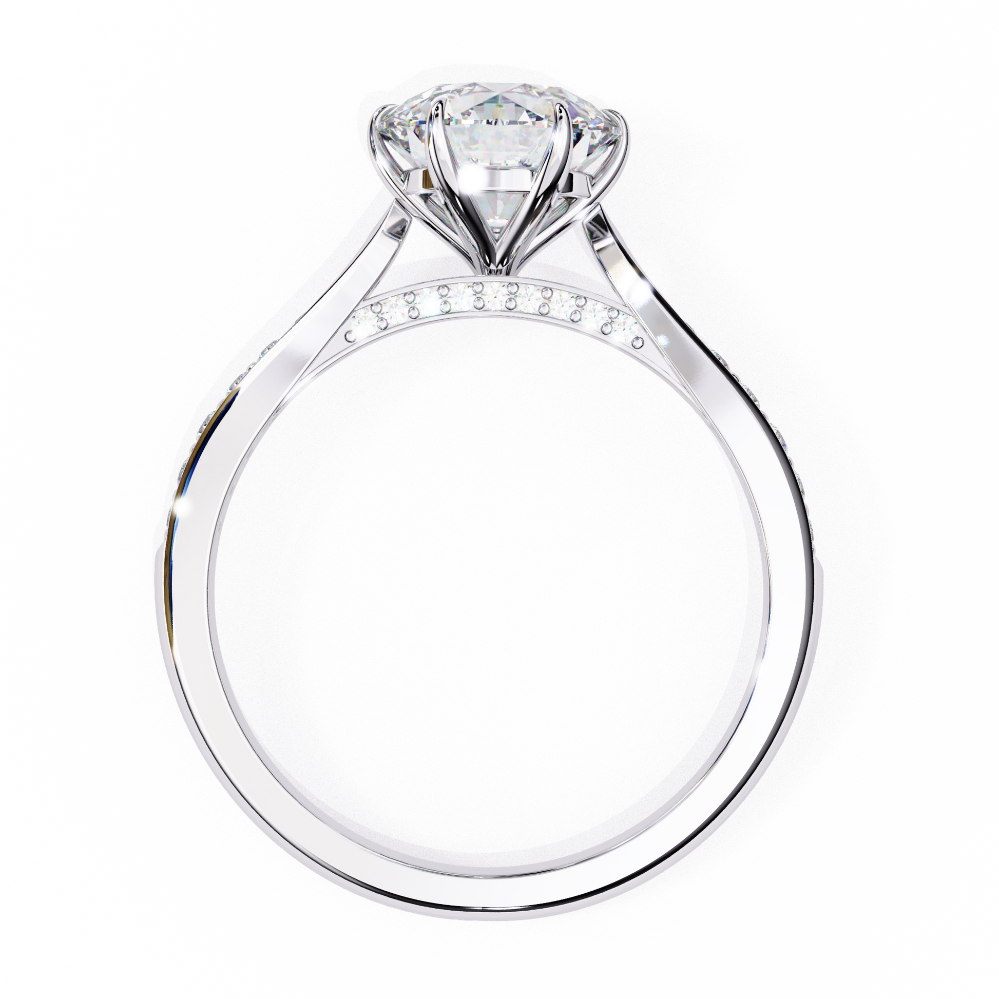 Nobleza Round Diamond Ring - Espira Fine Gems