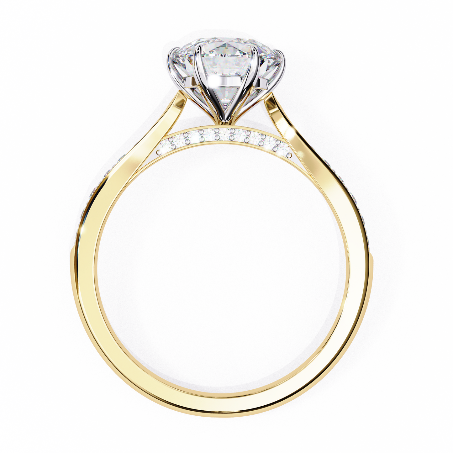 nobleza round diamond ring - espira fine gems