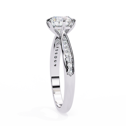 Nobleza Round Diamond Ring - Espira Fine Gems