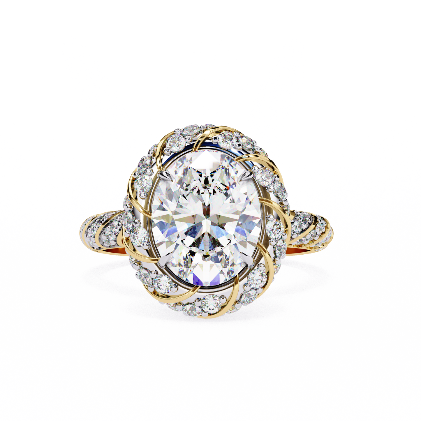 aurora royale diamond ring - espira fine gems