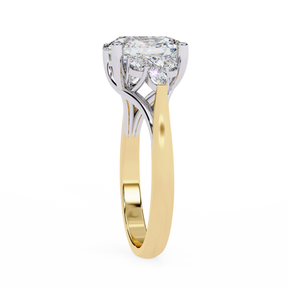 Rosebud Oval Diamond Ring - Espira Fine Gems