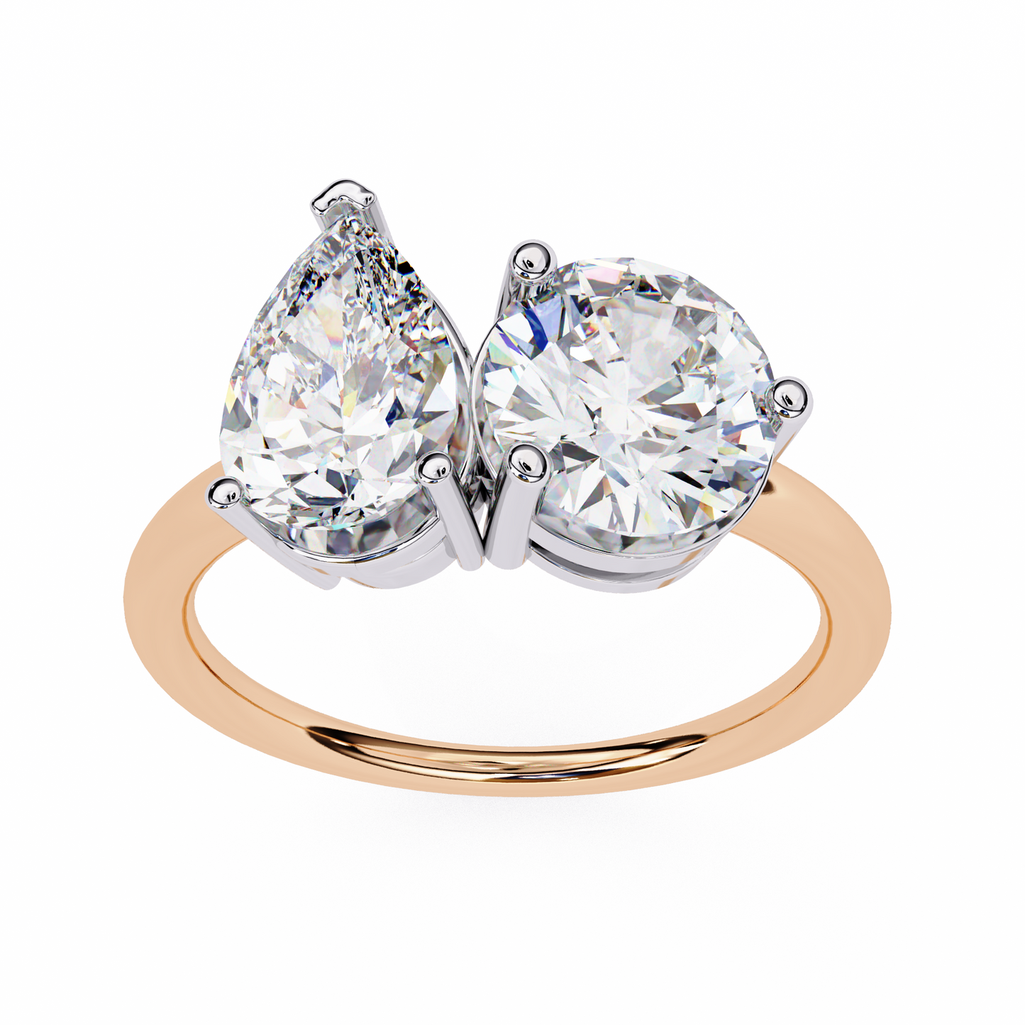 the kylie ring aka toi et moi diamond ring - espira fine gems