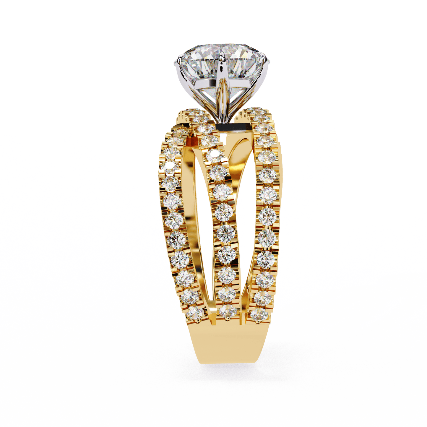 flutter round diamond ring - espira fine gems