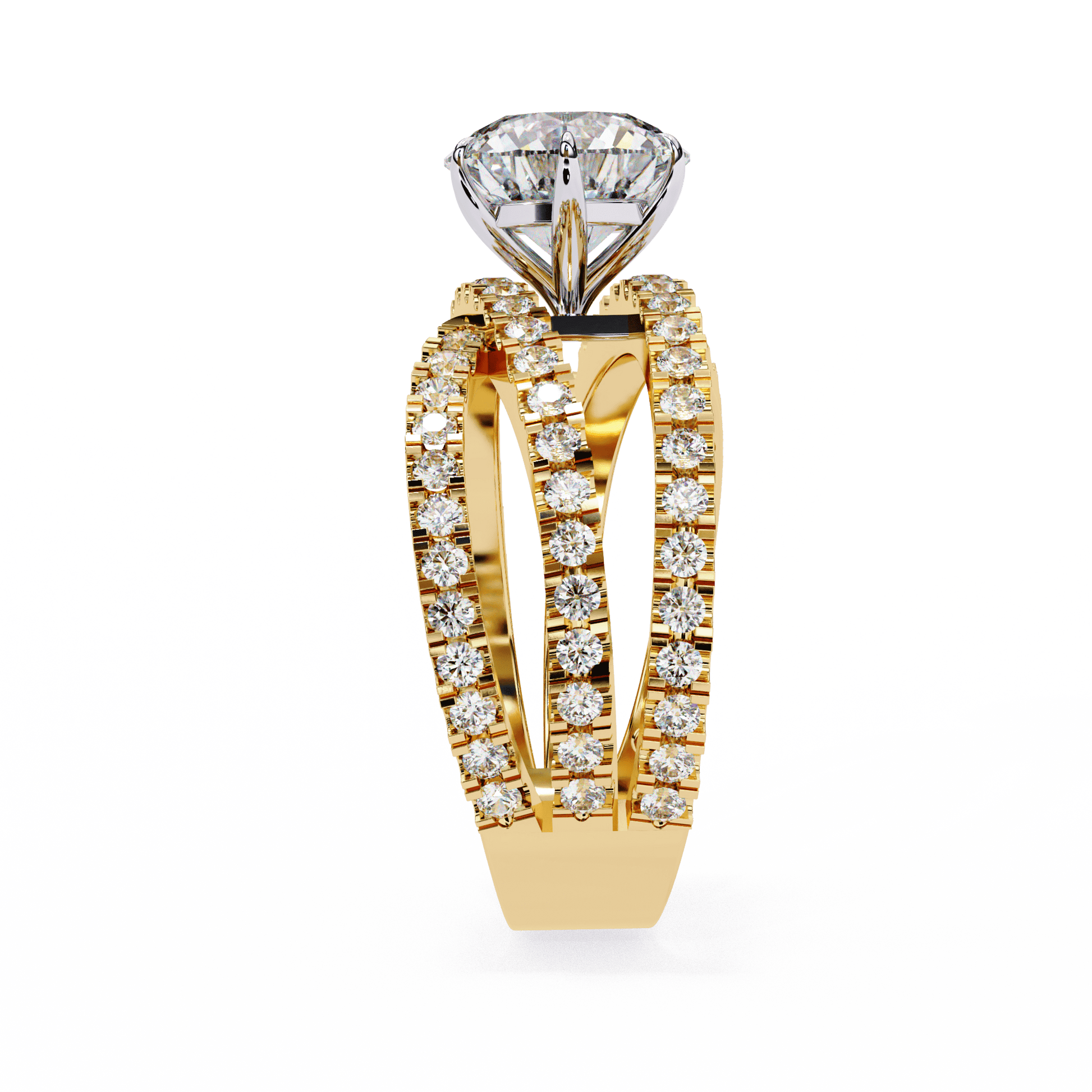 Flutter Round Diamond Ring - Espira Fine Gems