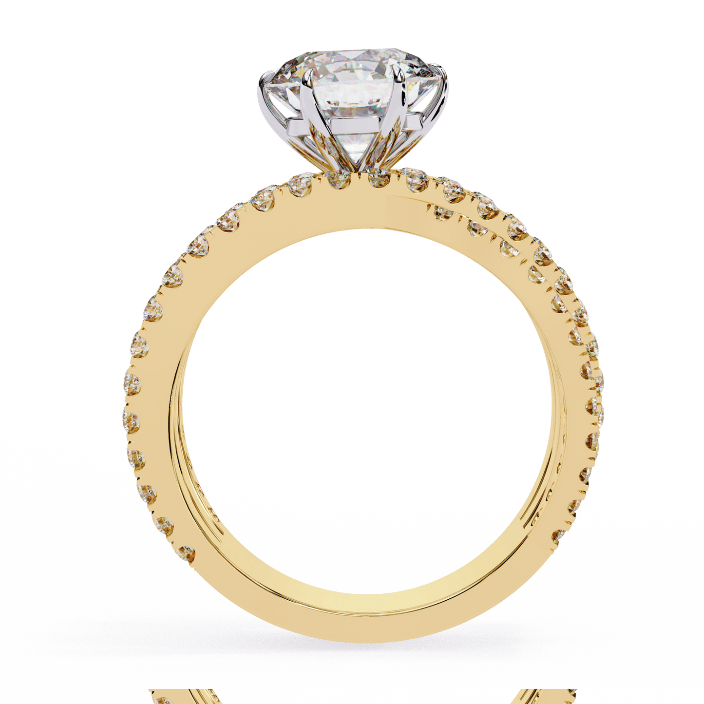 flutter round diamond ring - espira fine gems