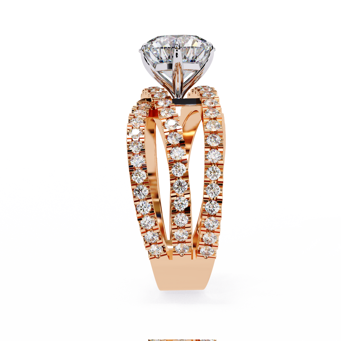 flutter round diamond ring