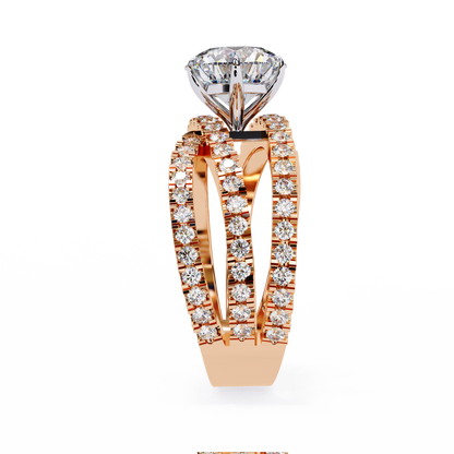 Flutter Round Diamond Ring