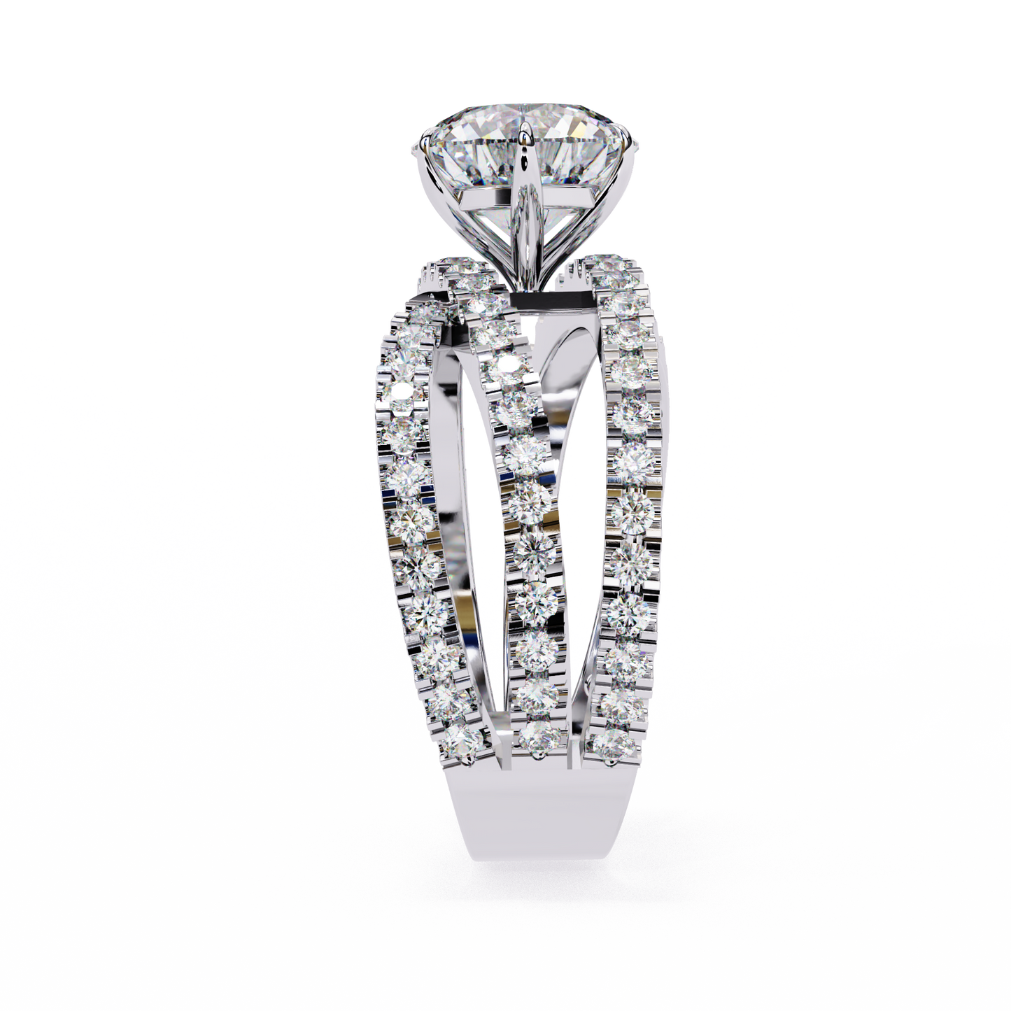 flutter round diamond ring