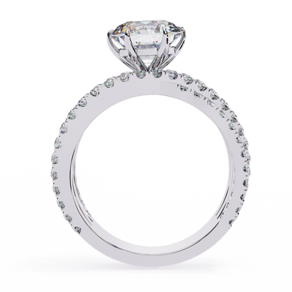 Flutter Round Diamond Ring