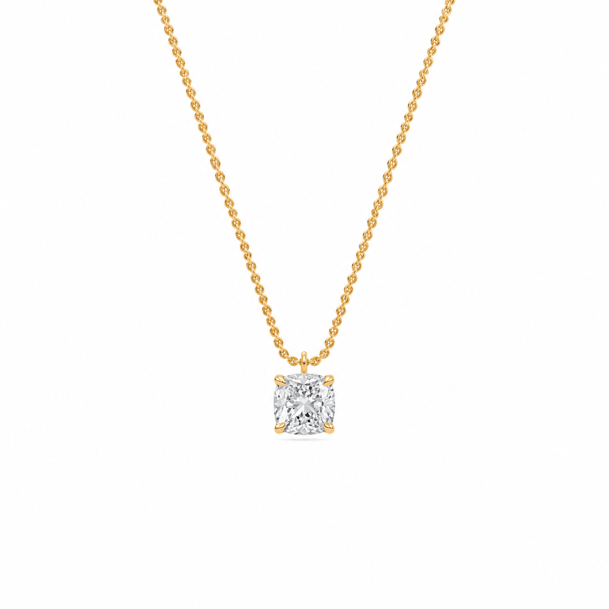 liberty 1 carat cushion diamond pendant (chain sold separately)