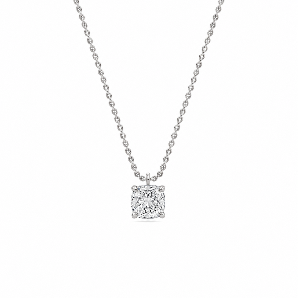 liberty 1 carat cushion diamond pendant (chain sold separately)