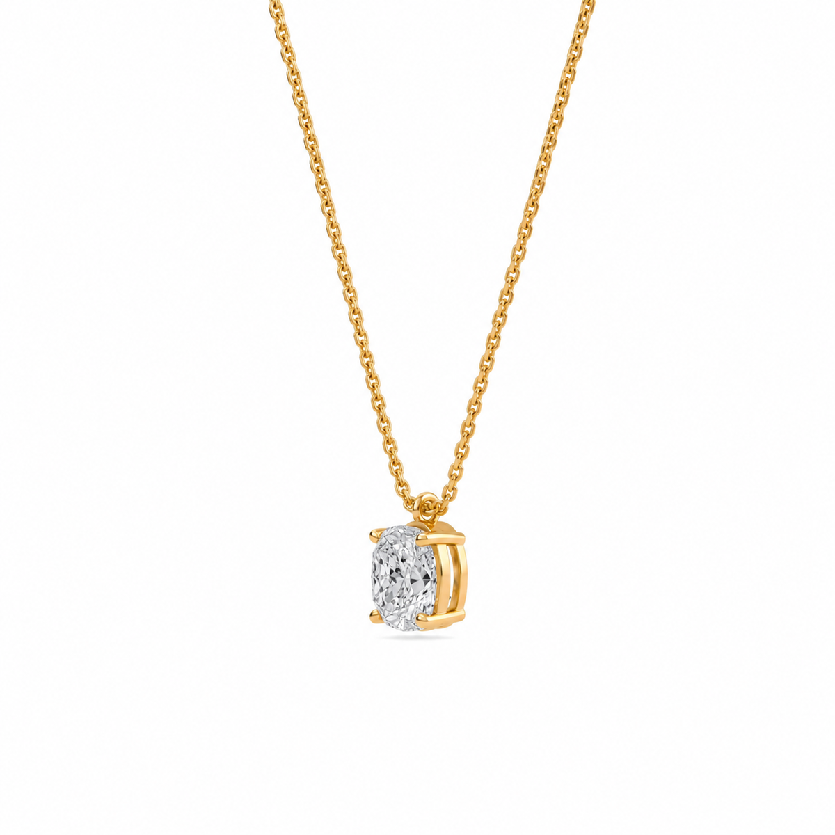 liberty 1 carat cushion diamond pendant (chain sold separately)