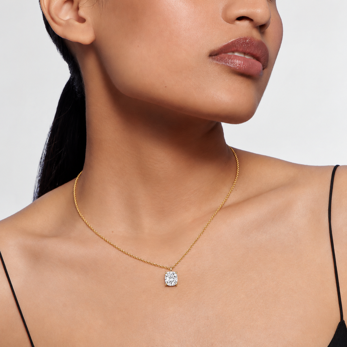liberty 1 carat cushion diamond pendant (chain sold separately)
