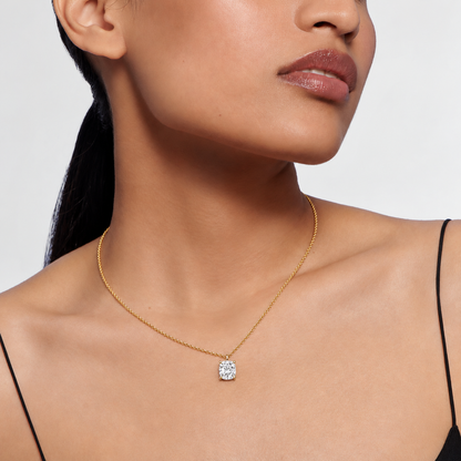 Liberty 1 Carat Cushion Diamond Pendant (Chain Sold Separately)