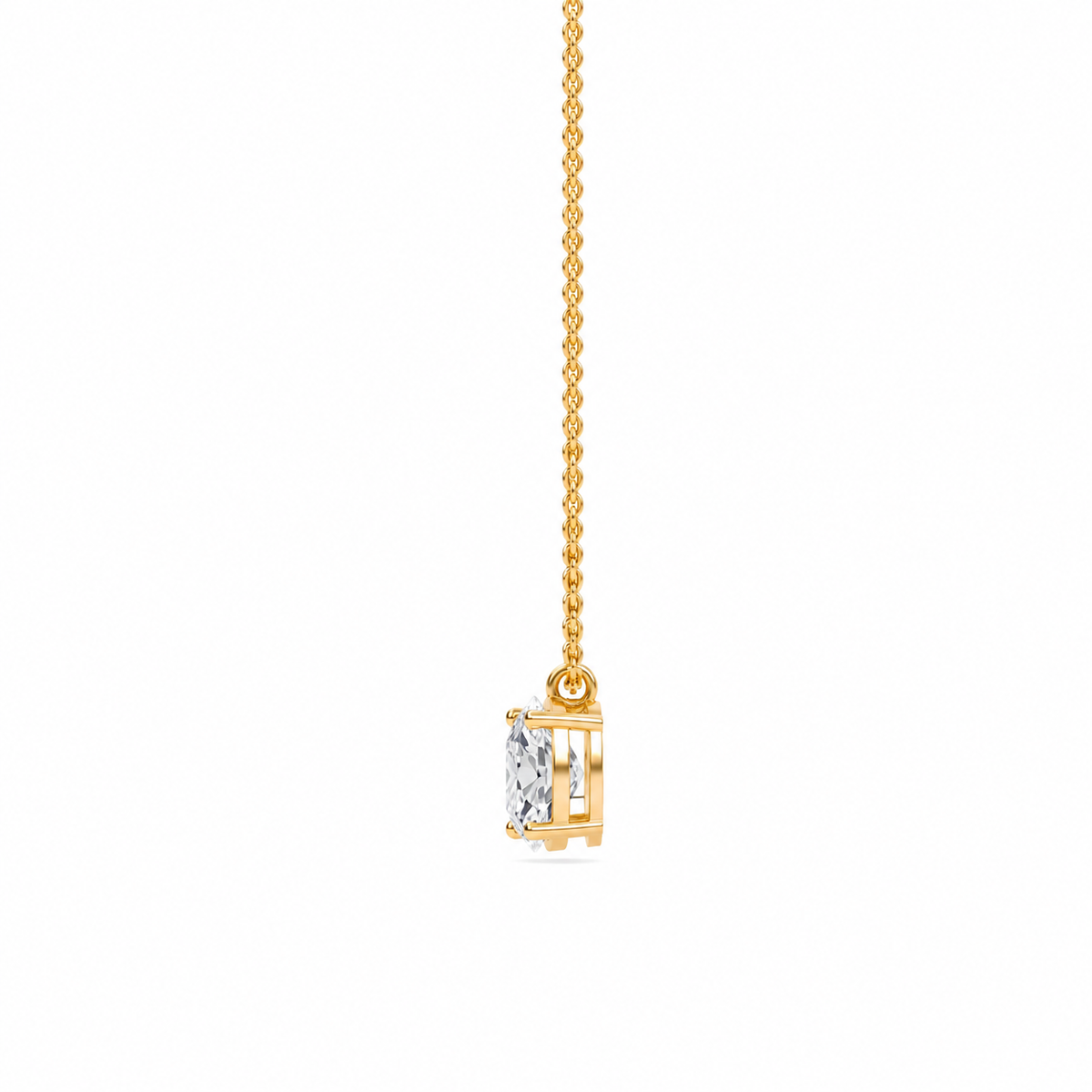 liberty 1 carat cushion diamond pendant (chain sold separately)