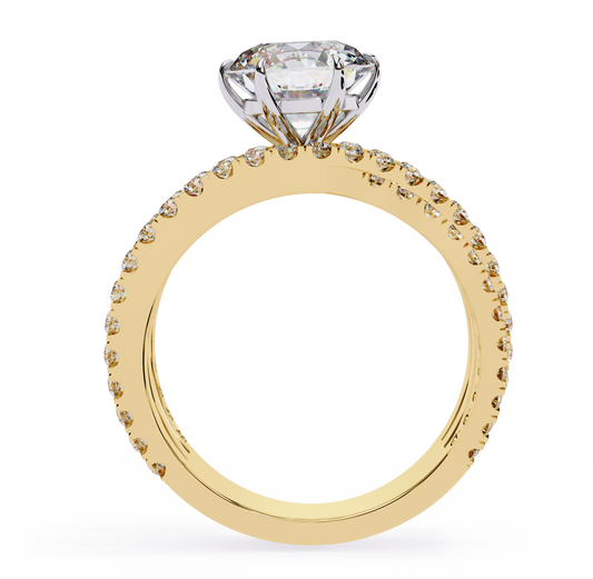 Flutter Round Diamond Ring