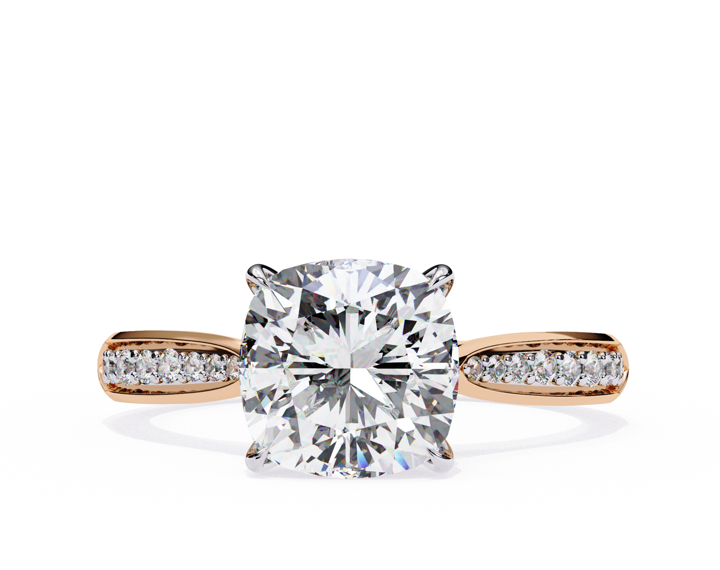 nobleza cushion diamond ring
