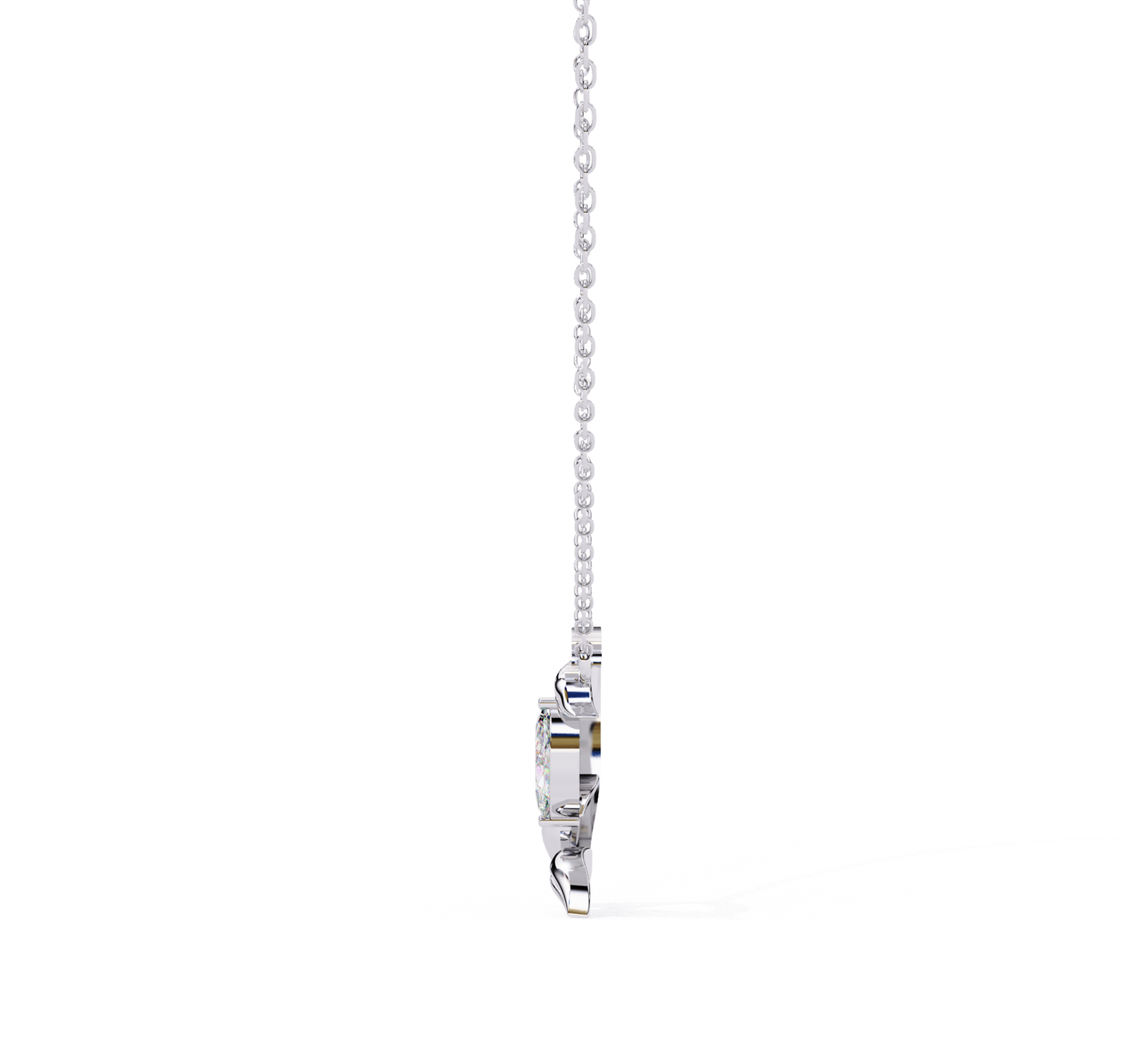 bound marquise diamond pendant