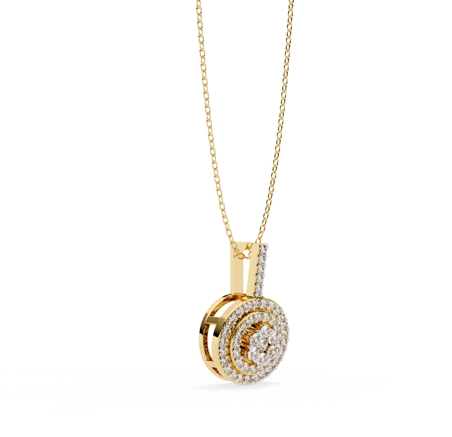 pendentif diamant floris céleste