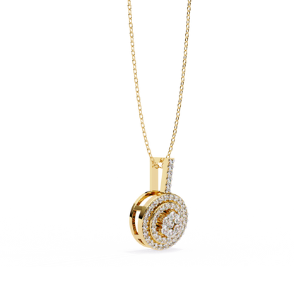 Pendentif diamant Floris céleste