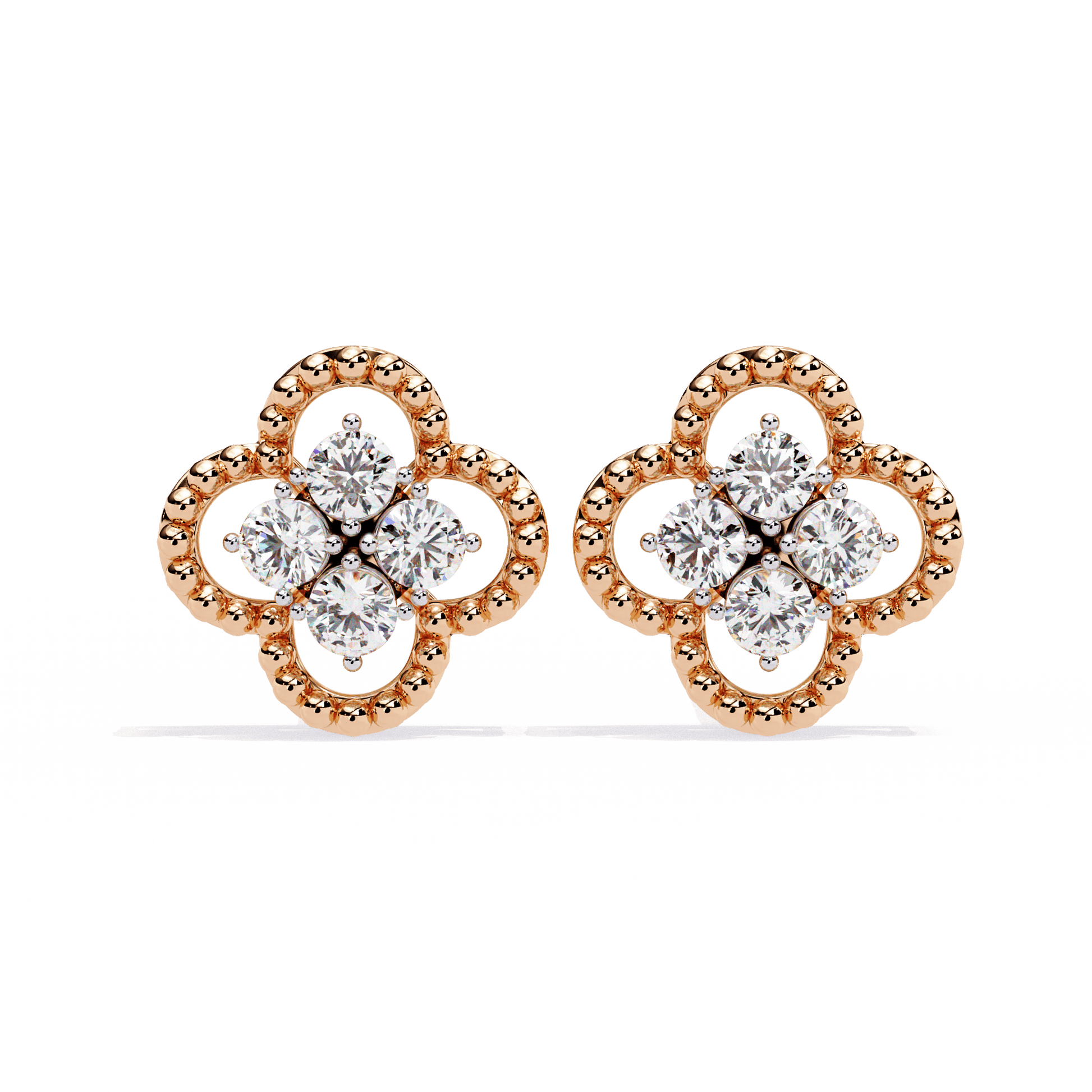 Aurora Petal Diamond Earrings - Espira Fine Gems