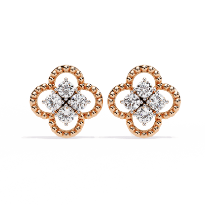 Aurora Petal Diamond Earrings - Espira Fine Gems