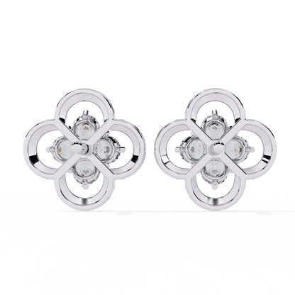 Aurora Petal Diamond Earrings - Espira Fine Gems