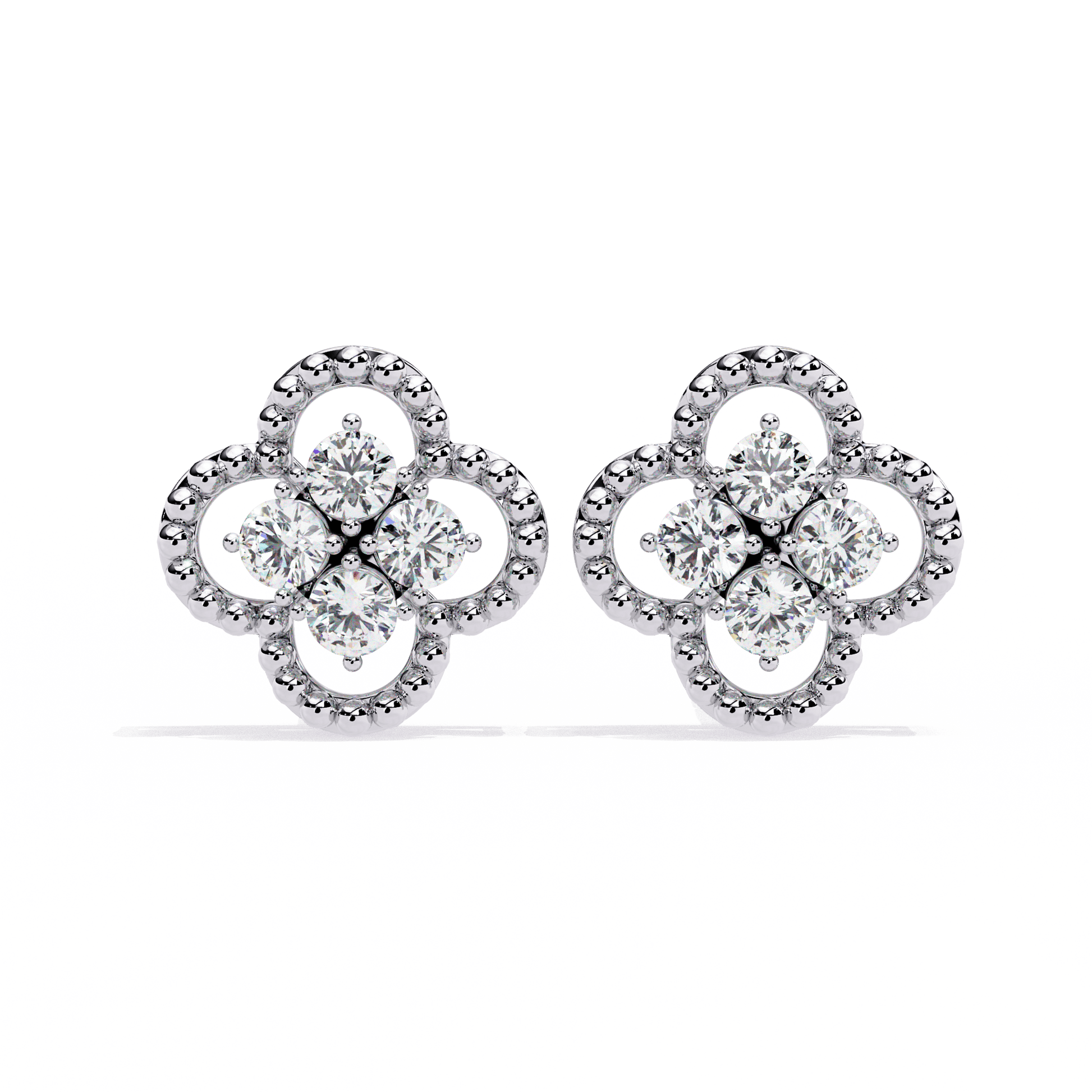 Aurora Petal Diamond Earrings - Espira Fine Gems