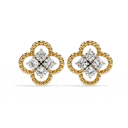 Aurora Petal Diamond Earrings - Espira Fine Gems