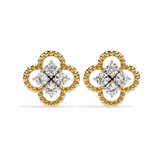 Aurora Petal Diamond Earrings - Espira Fine Gems