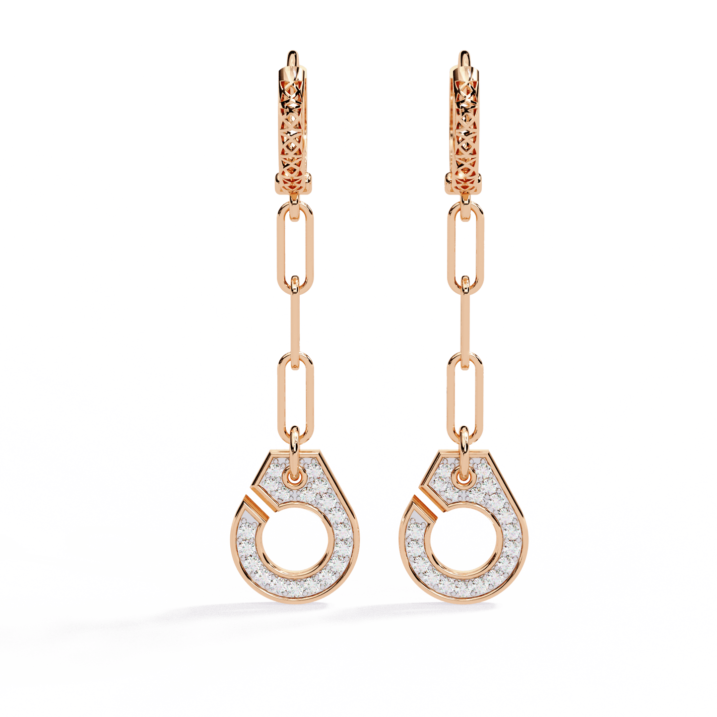 luna drop diamond earrings - espira fine gems