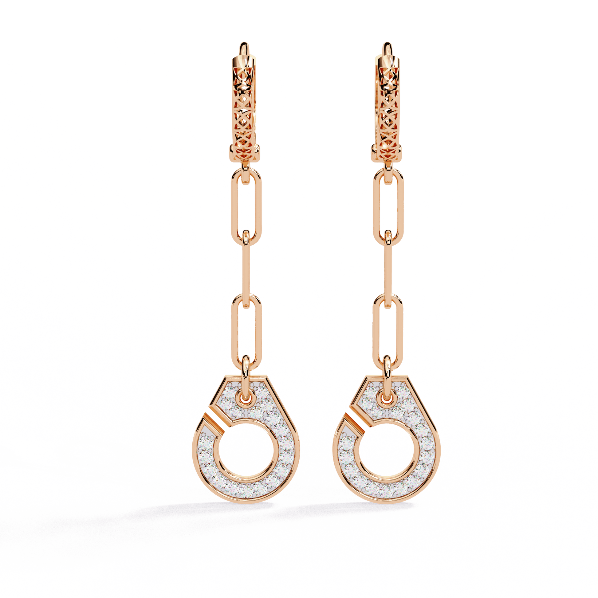 Luna Drop Diamond Earrings - Espira Fine Gems