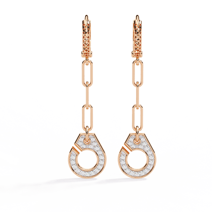 Luna Drop Diamond Earrings - Espira Fine Gems