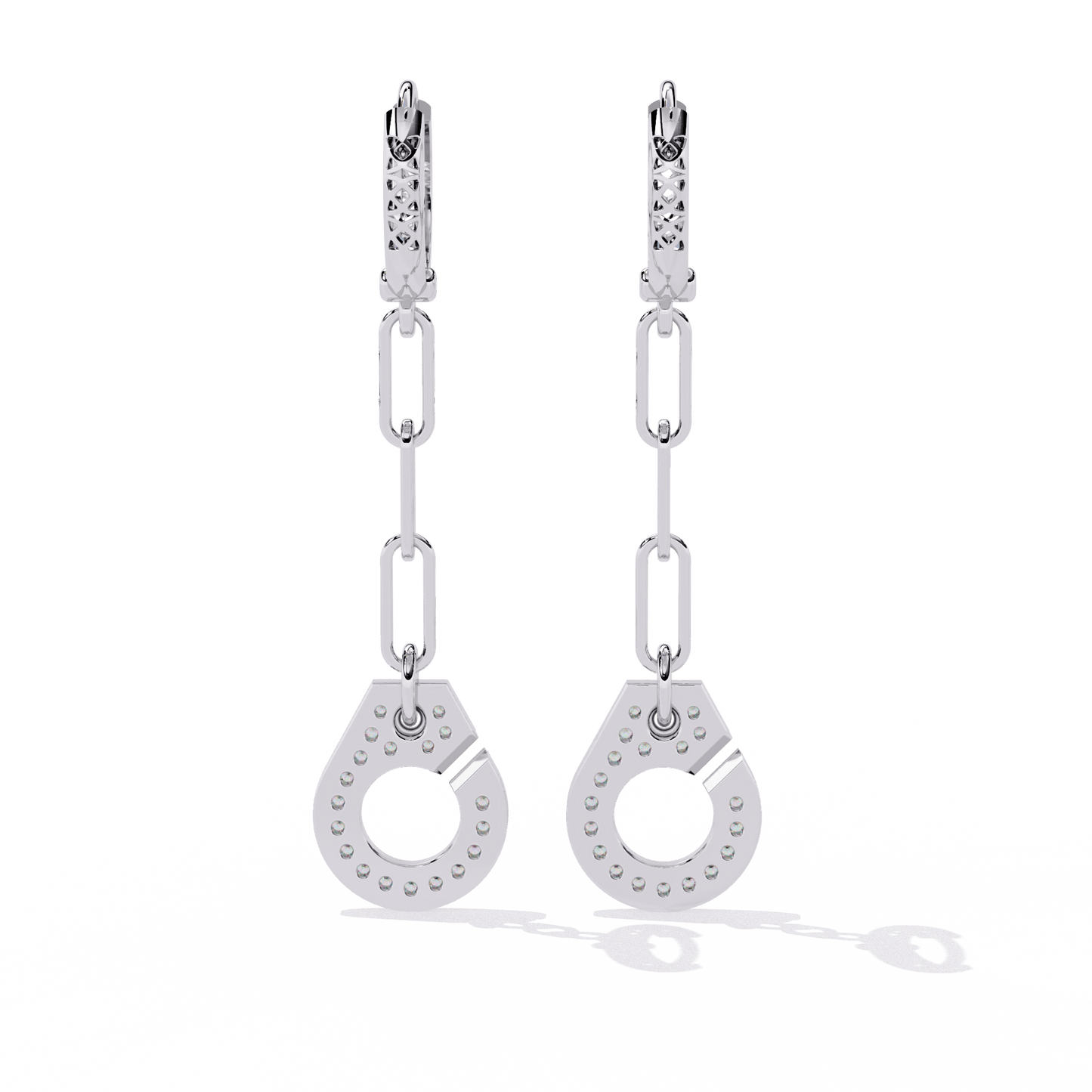 luna drop diamond earrings - espira fine gems